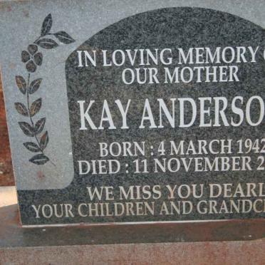 ANDERSON Kay 1942-2004
