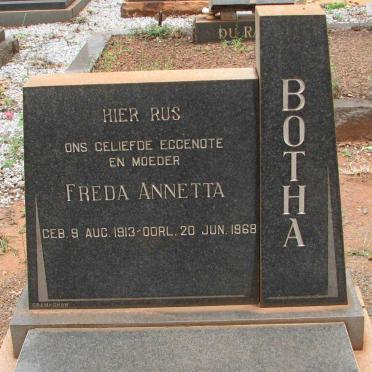BOTHA Freda Anetta 1913-1968