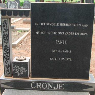 CRONJE Fanie 1913-1978
