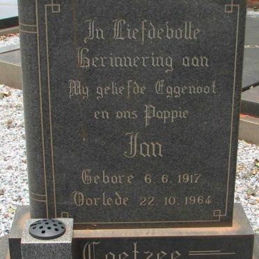COETZEE Jan 1917-1964