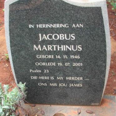 GREY Jacobus Marthinus 1946-2001