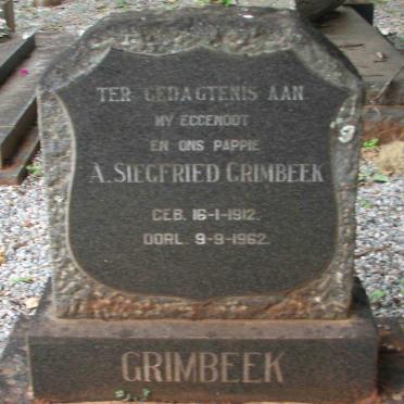 GRIMBEEK A. Siegfried 1912-1962