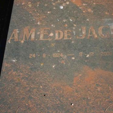 JAGER, DE GRAVE