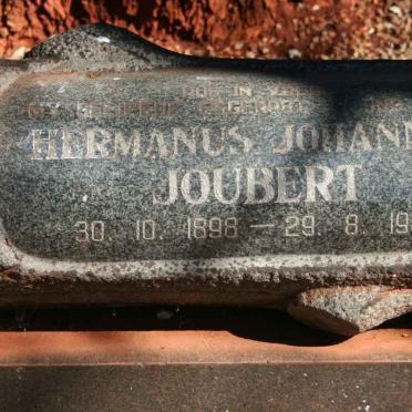 JOUBERT Hermanus Johannes 1898-1965