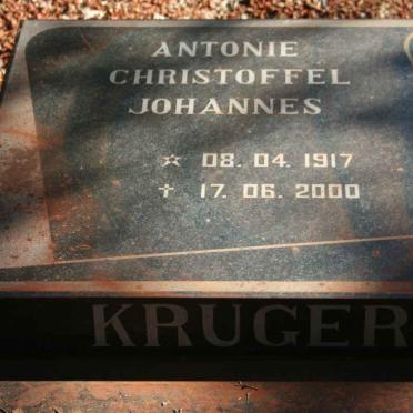 KRUGER Antonie Christoffel Johannes 1917-2000