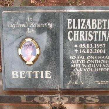 LOOTS Elizabeth Christina 1957-2004