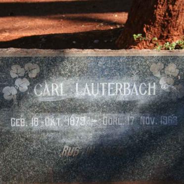 LAUTERBACH Carl 1879-1963