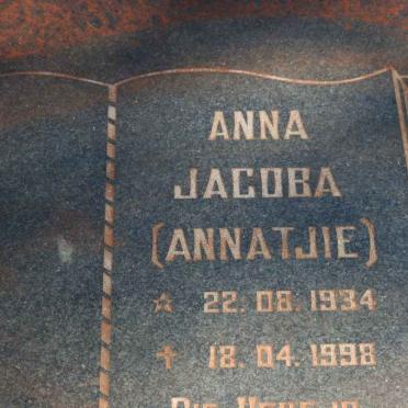 LOURENS Anna Jacoba 1934-1998