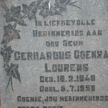 LOURENS Gerhardus Coenraad 1940-1958