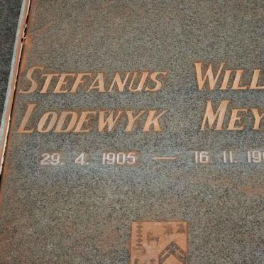 MEYER Stefanus Willem Lodewyk 1905-1964 &amp; Anna Elizabeth 1914-1977