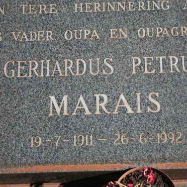 MARAIS Gerhardus Petrus 1911-1992