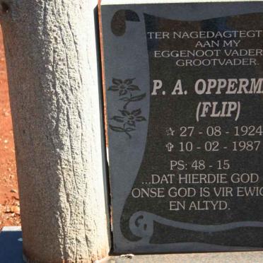 OPPERMAN P.A. 1924-1987
