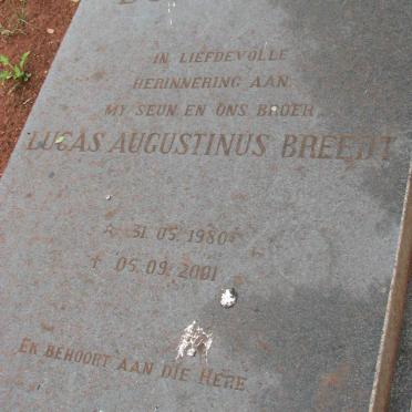 PLESSIS Lucas Augustinus Breedt, du 1980-2001