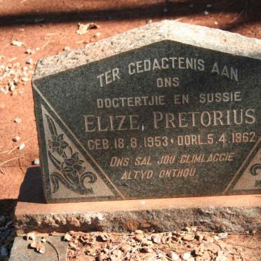 PRETORIUS Elize 1953-1962