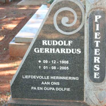 PIETERSE Rudolph Gerhardus 1908-2005