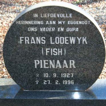 PIENAAR Frans Lodewyk 1927-1996