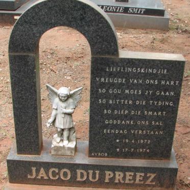 PREEZ Jaco, du 1972-1974