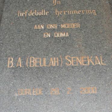 SENEKAL B.A. -2000