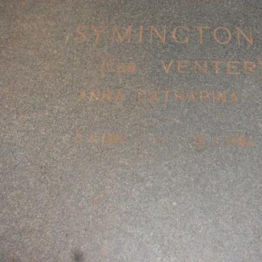 SYMINGTON Anna Catharina nee VENTER 1912-1984