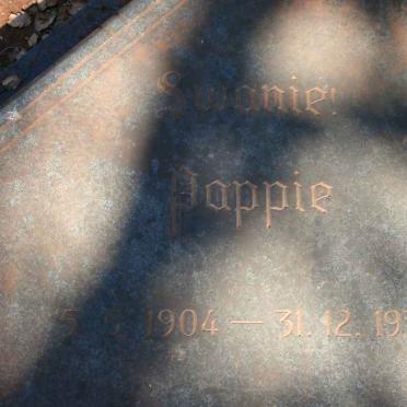 SWANEPOEL ? 1904-1978