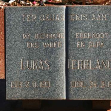 TERBLANCHE Lukas 1901-1977