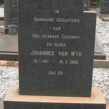 WYK Johannes, van 1911-1968