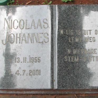 ? Nicolaas Johannes 1955-2001