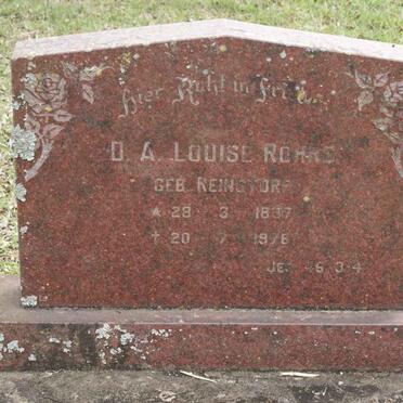 ROHRS D.A. Louise nee REINSTORF 1897-1976