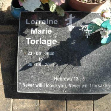 TORLAGE Lorraine Marie 1940-2011