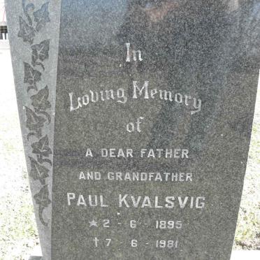 KVALSVIG Paul 1895-1981