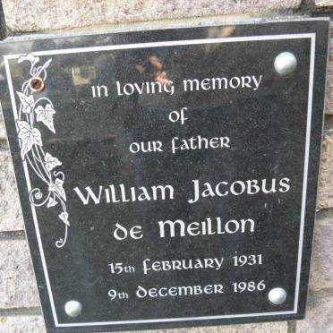 MEILLON William Jacobus, de 1931-1986