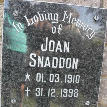 SNADDON Joan 1910-1998
