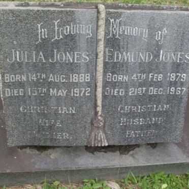 JONES Edmund 1897-1967 &amp; Julia 1888-1972