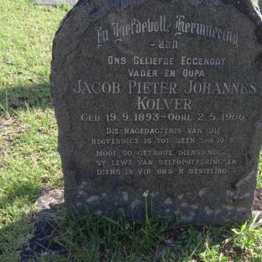 KOLVER Jacob Pieter Johannes 1893-1966 &amp; Mary Elizabeth 1899-1995_1