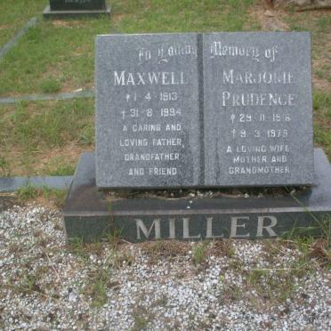 MILLER Maxwell 1913-1994 &amp; Majorie Prudence 1916-1979