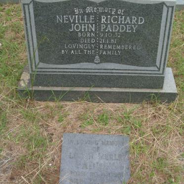 PADDEY Neville Richard John 1932-1981