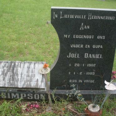 SIMPSON Joël Daniel 1902-1983 &amp; Magdalena Maria 1915-1993