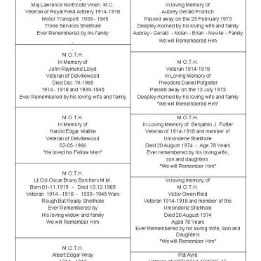 02. M.O.T.H. Name lists of plaques