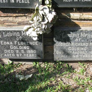 GOLDING George Richard Hugh -1967 &amp; Edna Florence -1990