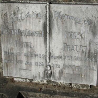 PRATT Frederick George 1869-1924 &amp; Emily 1869-1964