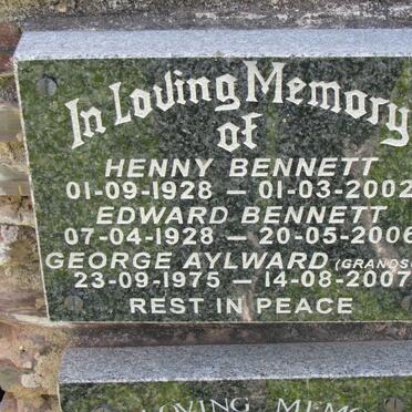 BENNETT Henny 1928-2002 :: BENNETT Edward 1928-2006 :: AYLWARD George 1975-2007