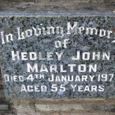 MARLTON Hedley John -1977