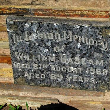 HASLAM William -1968