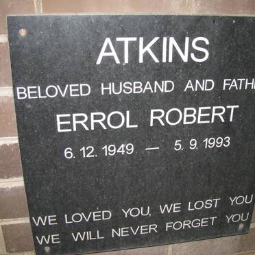 ATKINS Errol Robert 1949-1993