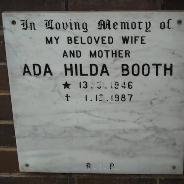 BOOTH Ada Hilda 1946-1987