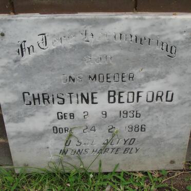 BEDFORD Christine 1936-1986