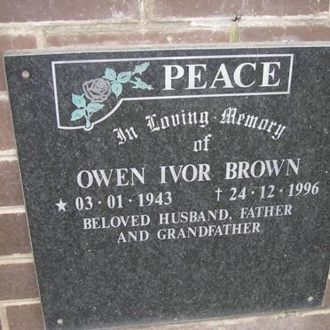 BROWN Owen Ivor 1943-1996
