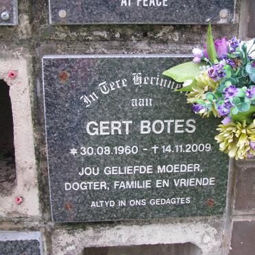 BOTES Gert 1960-2009