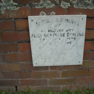 DORLING Alexander M. -1987 &amp; Alice Gertrude -1979