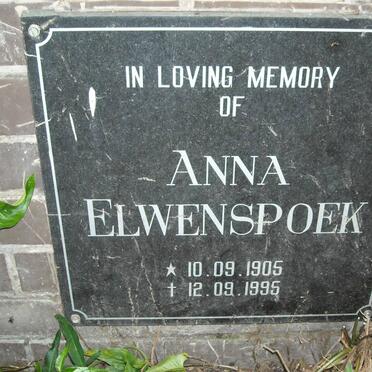 ELWENSPOEK Anna 1905-1995